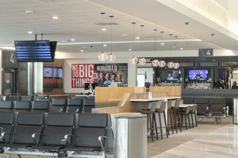 Updated terminal gate and N-Flight seating area
